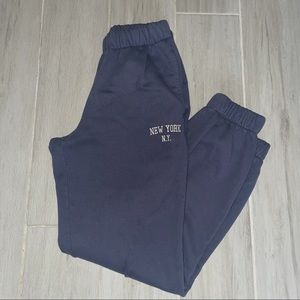 Brandy Melville New York NY Sweatpants Blue/Purple